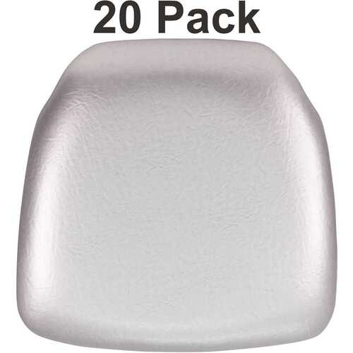 Silver Vinyl Chair Pad Gray