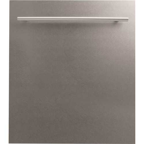 24 in. Top Control 6-Cycle Compact Dishwasher with 2 Racks in Fingerprint Resistant Stainless Steel & Modern Handle