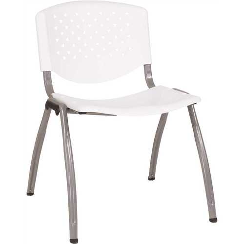 Plastic Stackable Chair in White