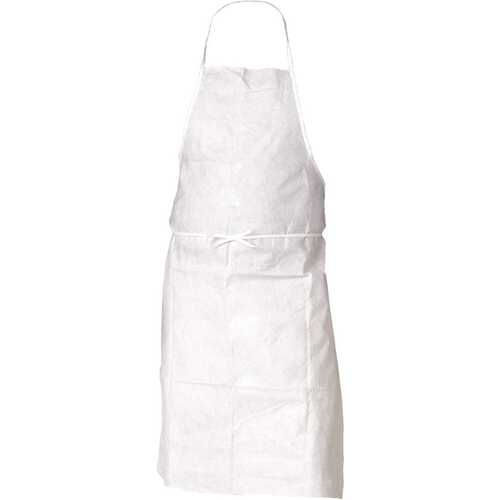 KLEENGUARD 36550 A20 Breathable Particle Protection Apron (36550), Universal Size, Tie Back, White, , 10 Aprons