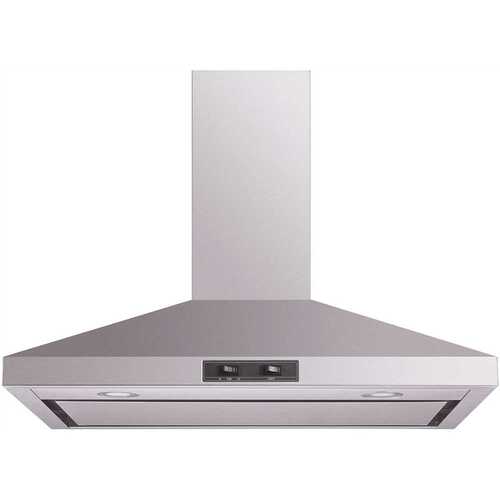 Winflo WR003C30SR 30 in. Convertible Wall Mount Range Hood in Stainless Steel with Mesh Filter and Stainless Steel Panel