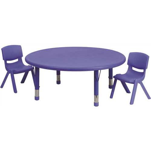 Blue Table and Chair Set