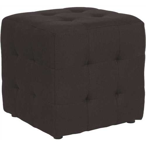 Black Fabric Ottoman