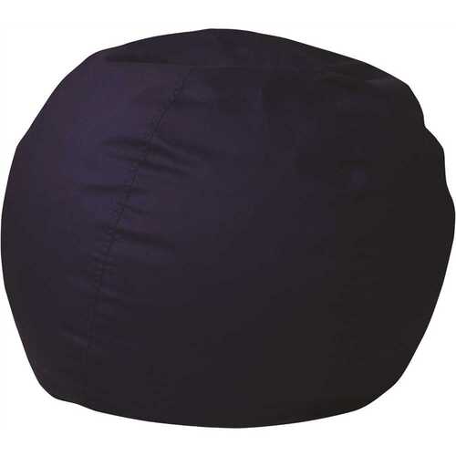 Small Solid Navy Blue Kids Bean Bag Chair