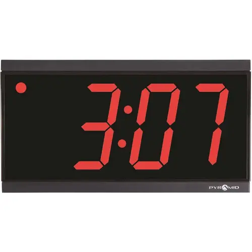 RF Wireless Synchronized LED 4 in. Digit Hour/Min Digital Clock