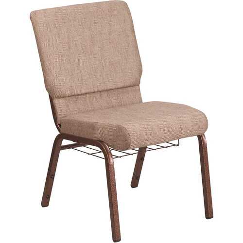 Beige Fabric/Copper Vein Frame Stack Chair