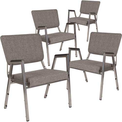 Gray Fabric Bariatric Fabric Side Chair