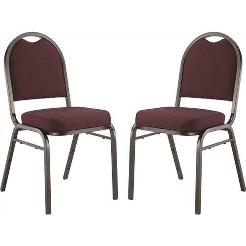 National Public Seating 9258-BT/2 9200-Series Rich Maroon Seat/Black Sandtex Frame Premium Fabric Upholstered Stack Chair