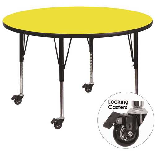 Flash Furniture CGA-XU-21306-YE-HD Yellow Kids Table