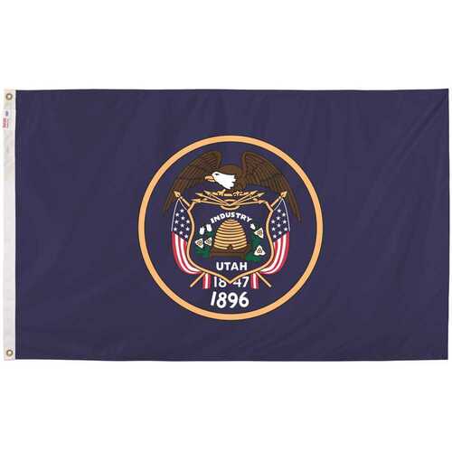 3 ft. x 5 ft. Nylon Utah State Flag