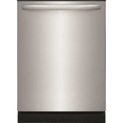 Frigidaire FDPH4316AS 24 in Top Control Built in Tall Tub Dishwasher with Plastic Tub in Stainless Steel with 4-cycles