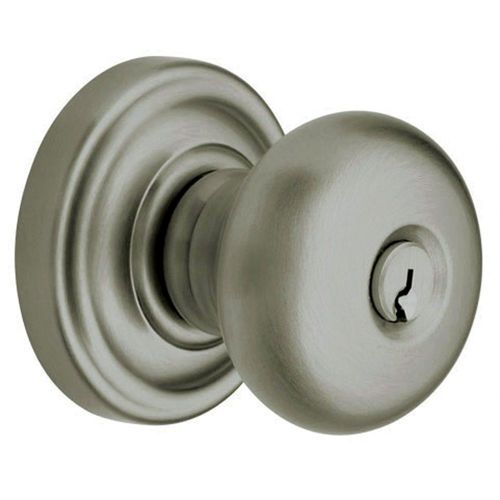 Estate Classic Knob w/Classic Rose Antique Nickel