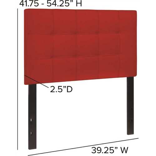 Carnegy Avenue CGA-HG-215595-RE-HD Twin Red Headboard