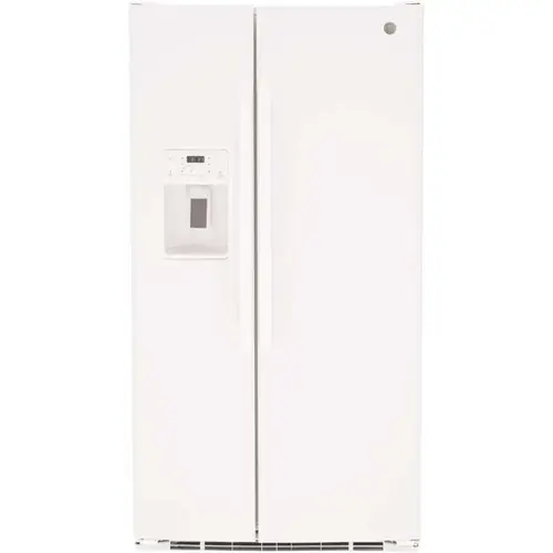 25.3 cu. ft. Side-by-Side Refrigerator in White, Standard Depth, ENERGY STAR