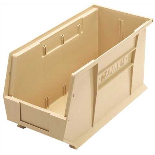 QUANTUM STORAGE SYSTEMS QUS248IV Ultra-Series 5 Gal. Stack and Hang Storage Tote in Ivory