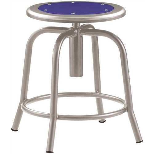 National Public Seating 3583732 ADJ HGT STOOL PERS BLUE/GRY