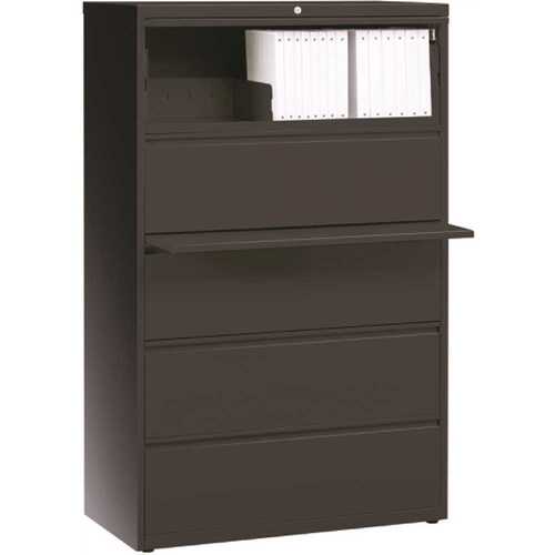 36 in. W x 68 in. H x 19 in. D 3-Shelves Welded Steel Freestanding Cabinet in Charcoal