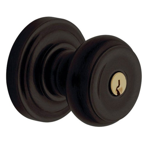 5214 Thick Door Colonial Knob Standard Keyed Entry Oil Rubbed Bronze Finish