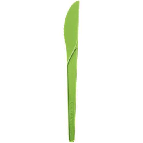 6 in. Green Compostable Knife Plant Ware