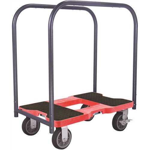 SNAP-LOC SL1500PC6R 1,500 lbs. Capacity All-Terrain Professional E-Track Panel Cart Dolly in Red