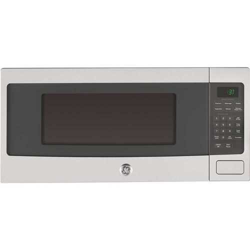 GE Profile PEM31SFSS Profile 1.1 cu. ft. Countertop Microwave in Stainless Steel with Sensor Cooking