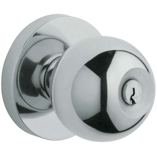 Estate Modern Knob w/Contemporary Rose Polished Chrome