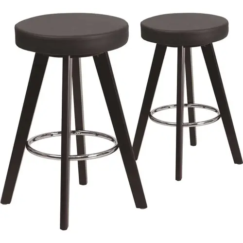 24.25 in. Black Bar Stool Color/Finish Family