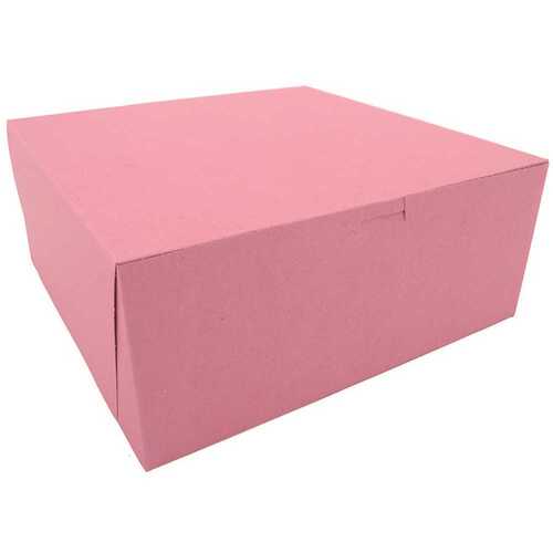 Pink Non-Window Bakery Box 12 x 12 x 5"