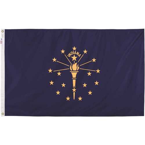 3 ft. x 5 ft. Nylon Indiana State Flag