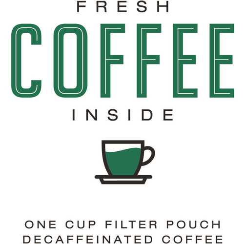 RDI-USA INC C-CF-FC-1D Decaf Individually Wrapped Single-Cup Filter Pod Fresh Coffee Inside