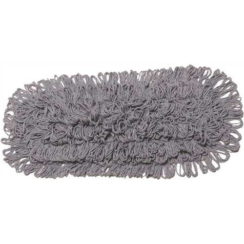 ALPHAPOINTE 7920-01-512-1399 Inhibitor Dust Mop Head, Looped-End, 5" X 18", Blue