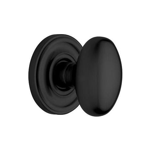 5225 Egg Knob Full Dummy Satin Black Finish