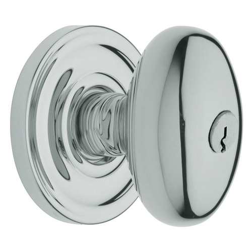 Estate Egg Knob w/Classic Rose Polished Chrome