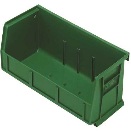 QUANTUM STORAGE SYSTEMS QUS232GN Ultra-Series 0.8 Gal. Stack and Hang Storage Tote in Green