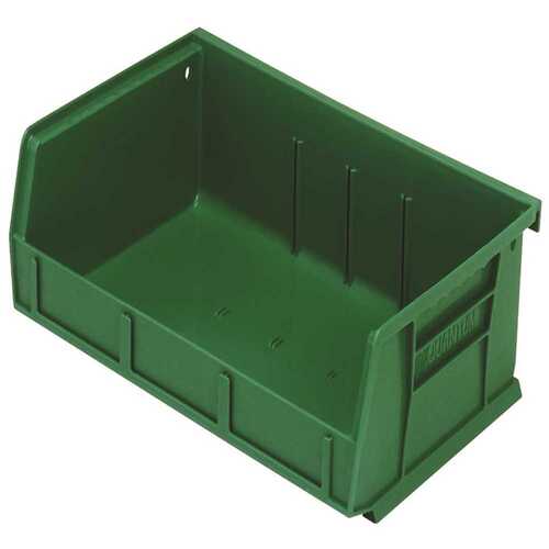QUANTUM STORAGE SYSTEMS QUS236GN Ultra-Series 1.0 Gal. Stack and Hang Storage Tote in Green