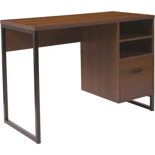 Flash Furniture CGA-NAN-214543-RU-HD 41.3 in. Rectangular Rustic 1-Drawer Computer Desks with File Storage