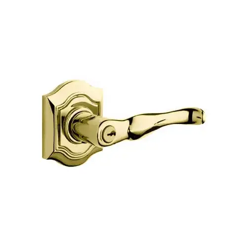 Estate Bethpage Lever w/Bethpage Rose Polished Brass