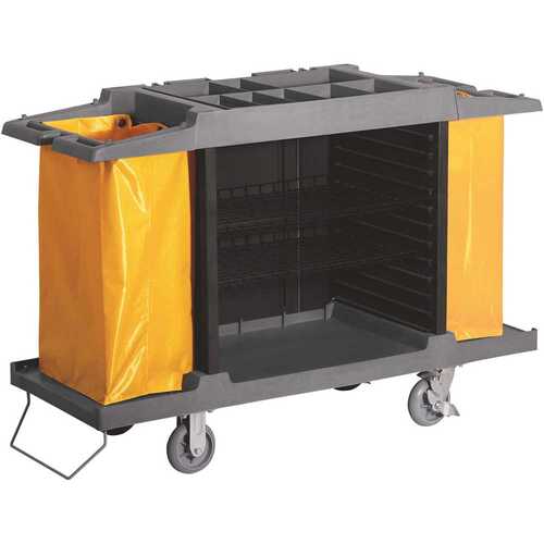 RDI-USA INC CRT-MD-BMP Standard Housekeeping Cart with Bumpers