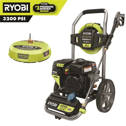 3200 PSI 2.3 GPM Cold Water 196cc Kohler Gas Pressure Washer and 15 in. Surface Cleaner