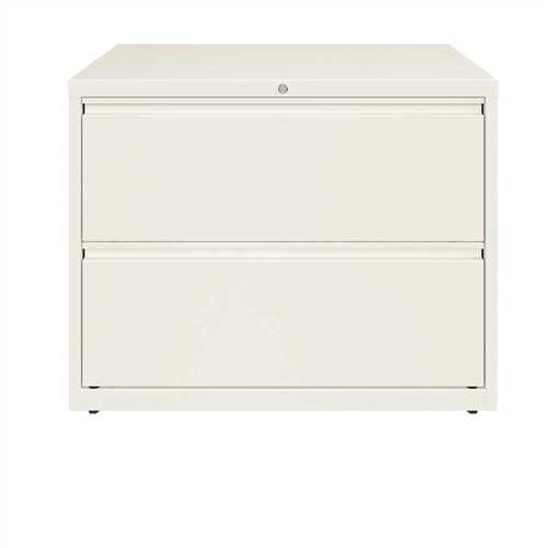 Hirsh Industries 23700 HL10000 Series White 36 in. Wide 2-Drawer Lateral File Cabinet
