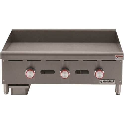 36 in. Commercial Thermostatic Countertop Gas Griddle