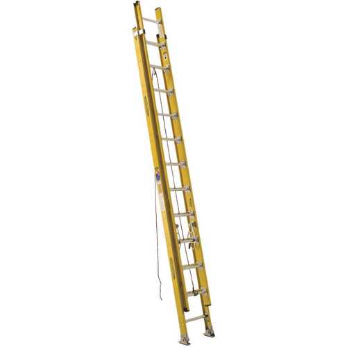 Werner D7124-2 24 ft. Fiberglass D-Rung Extension Ladder with 375 lbs. Load Capacity Type IAA Duty Rating