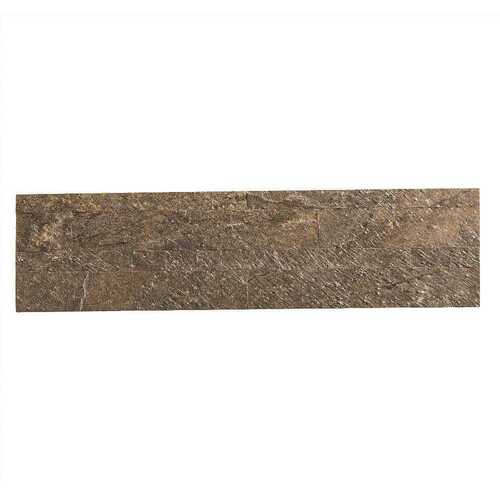ASPECT A9083 24 in. x 6 in. Peel and Stick Stone Decorative Backsplash in Mossy Quartz