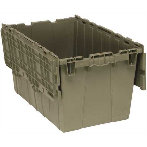 QUANTUM STORAGE SYSTEMS QDC2515-14 24 in. x 15 in. 16.50 Gal. Attached Top Container Storage Bin in Gray