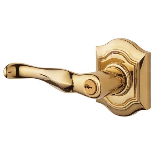 Left Hand 5238 Thick Door Bethpage Lever Emergency Egress Keyed Entry Lifetime Brass Finish