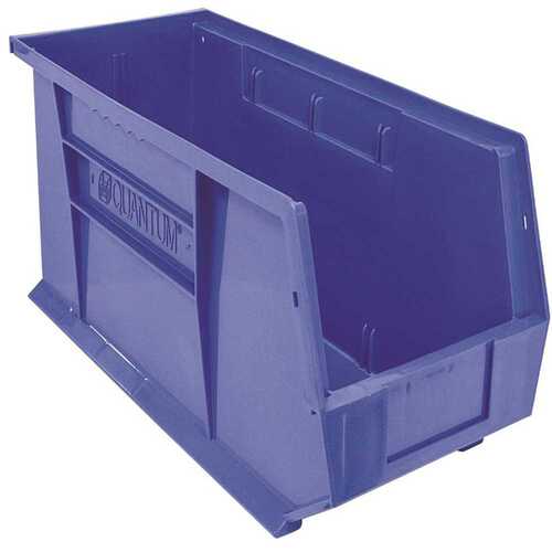QUANTUM STORAGE SYSTEMS QUS248BL Ultra-Series 5 Gal. Stack and Hang Storage Tote in Blue