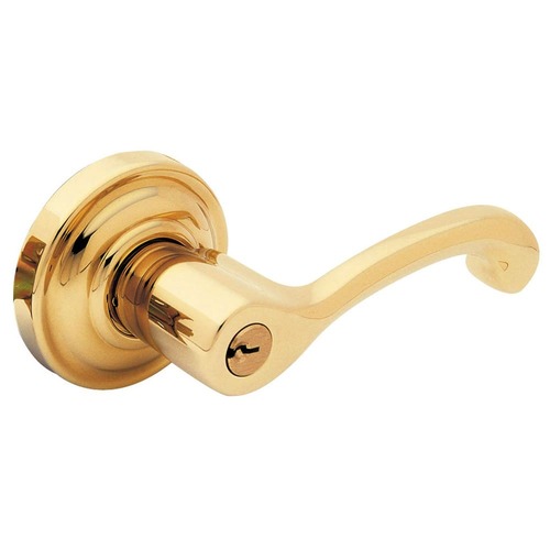 Right Hand 5245 Classic Lever Emergency Egress Keyed Entry Unlacquered Brass Finish