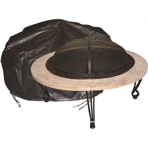 Outdoor Round Patio Fire Pit Vinyl Cover