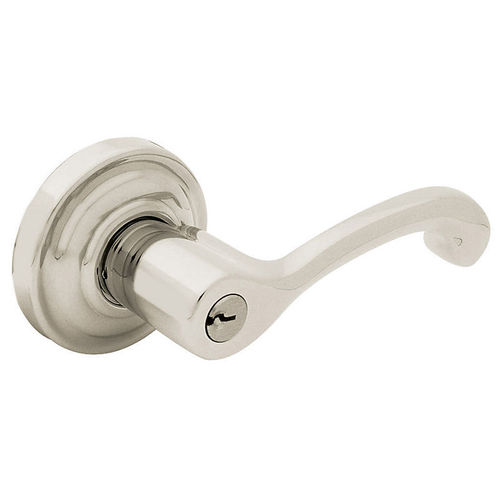 Left Hand 5245 Classic Lever Emergency Egress Keyed Entry Lifetime Satin Nickel Finish