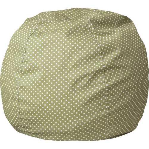 Flash Furniture DGBEANSMDTGN Small Green Dot Kids Bean Bag Chair